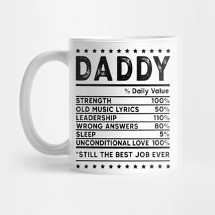 DADDY DAILY VALUE Retro Gift for Father’s day, Birthday, Thanksgiving, Christmas, New Year Mug